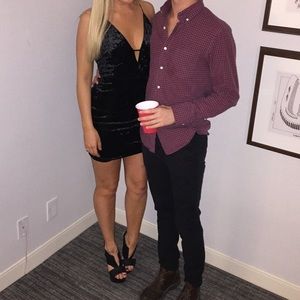 Lush Velvet Bodycon Dress